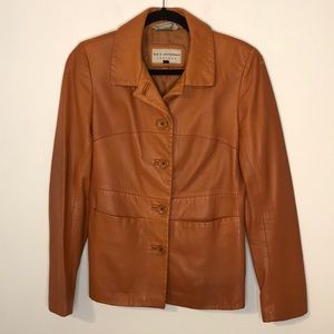 Vintage Bob & Christensen cognac leather blazer